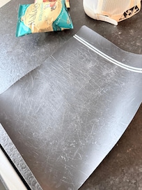 Cutting board in kitchen