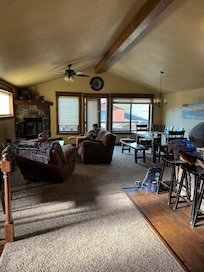 Family room, kitchen, balcony