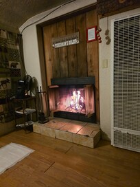 Great fireplace in room!