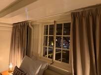 Looking out the MBR window to canal view