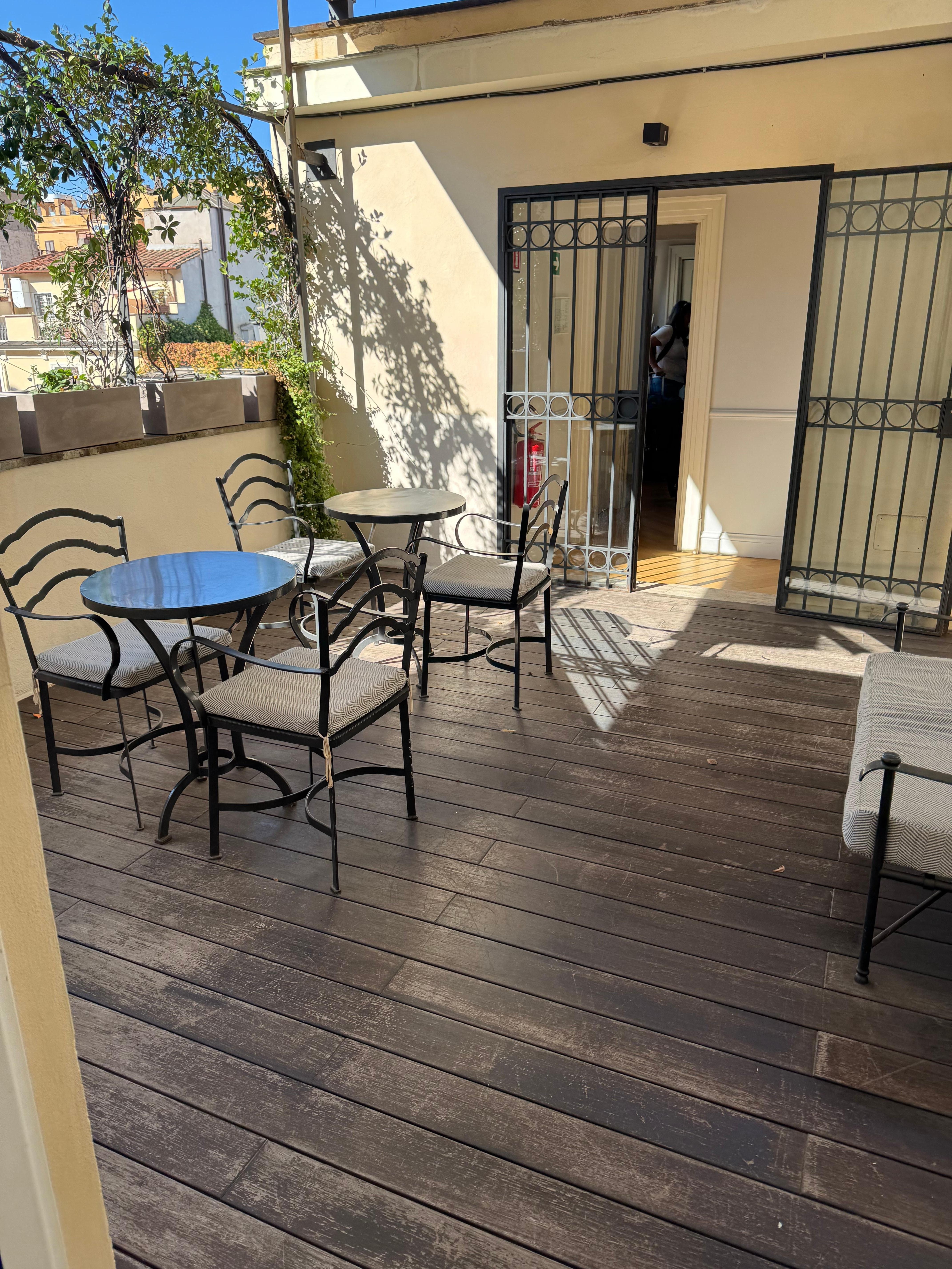 Patio outside our room 