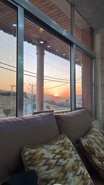 From the hotel lobby