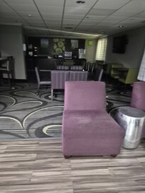 Lobby furniture worn