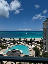 Our balcony view from Mia building 6 th floor ocean view suite