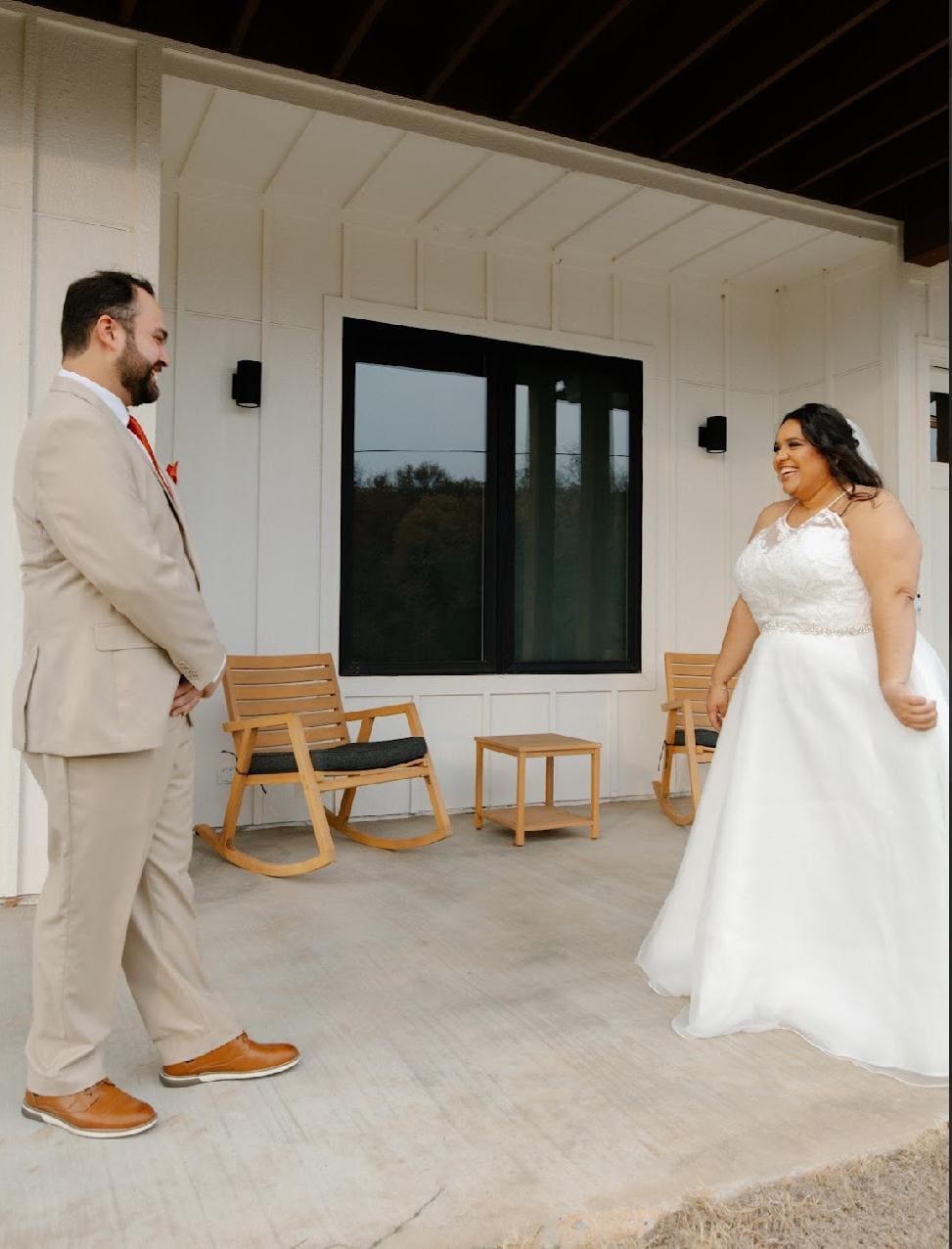 Our first look, capture on the front porch!!