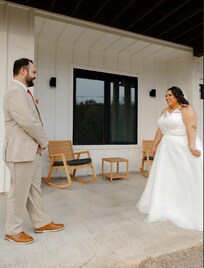 Our first look, capture on the front porch!!