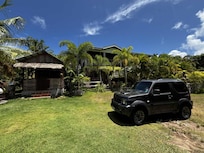 Front yard of villa