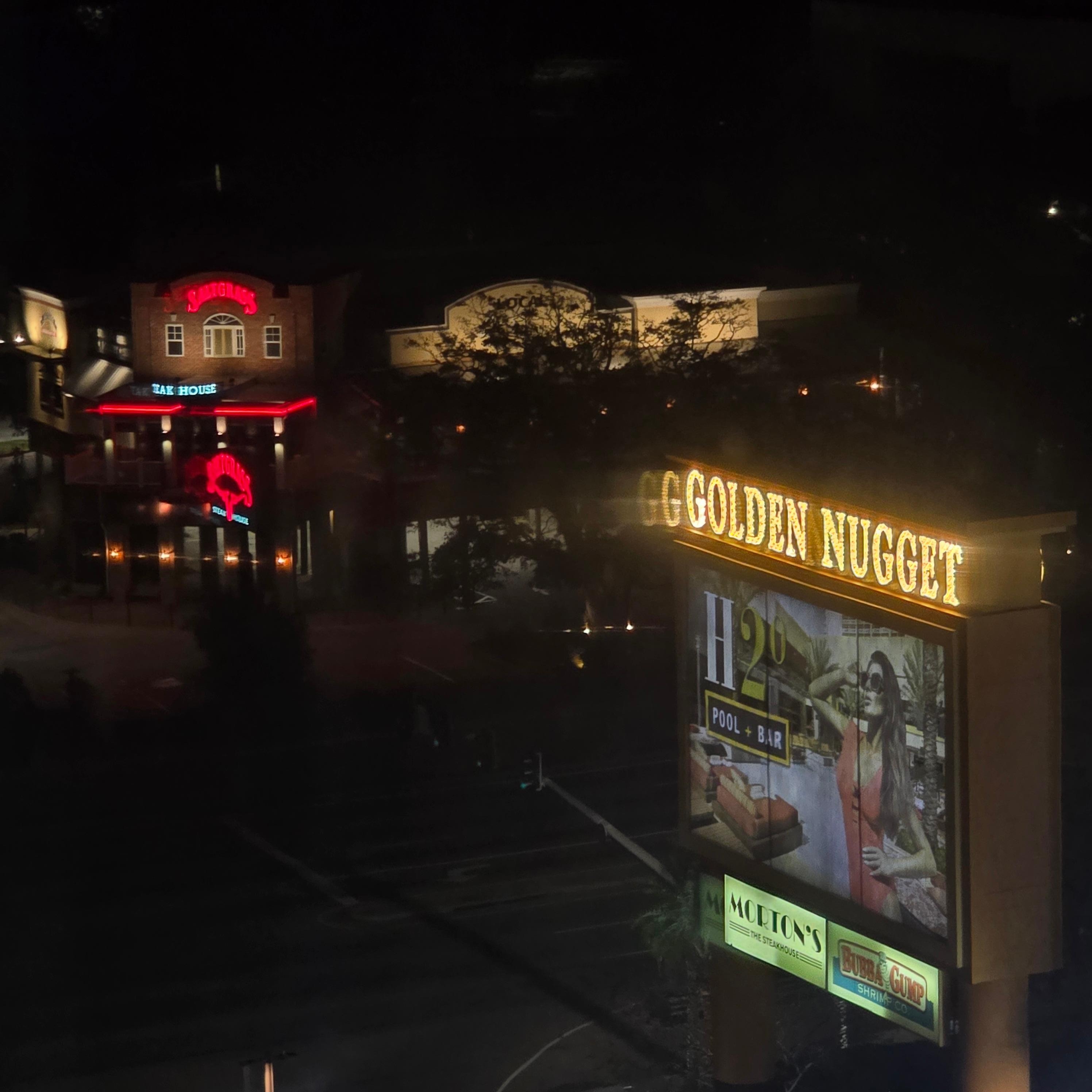 Night view from our room. 