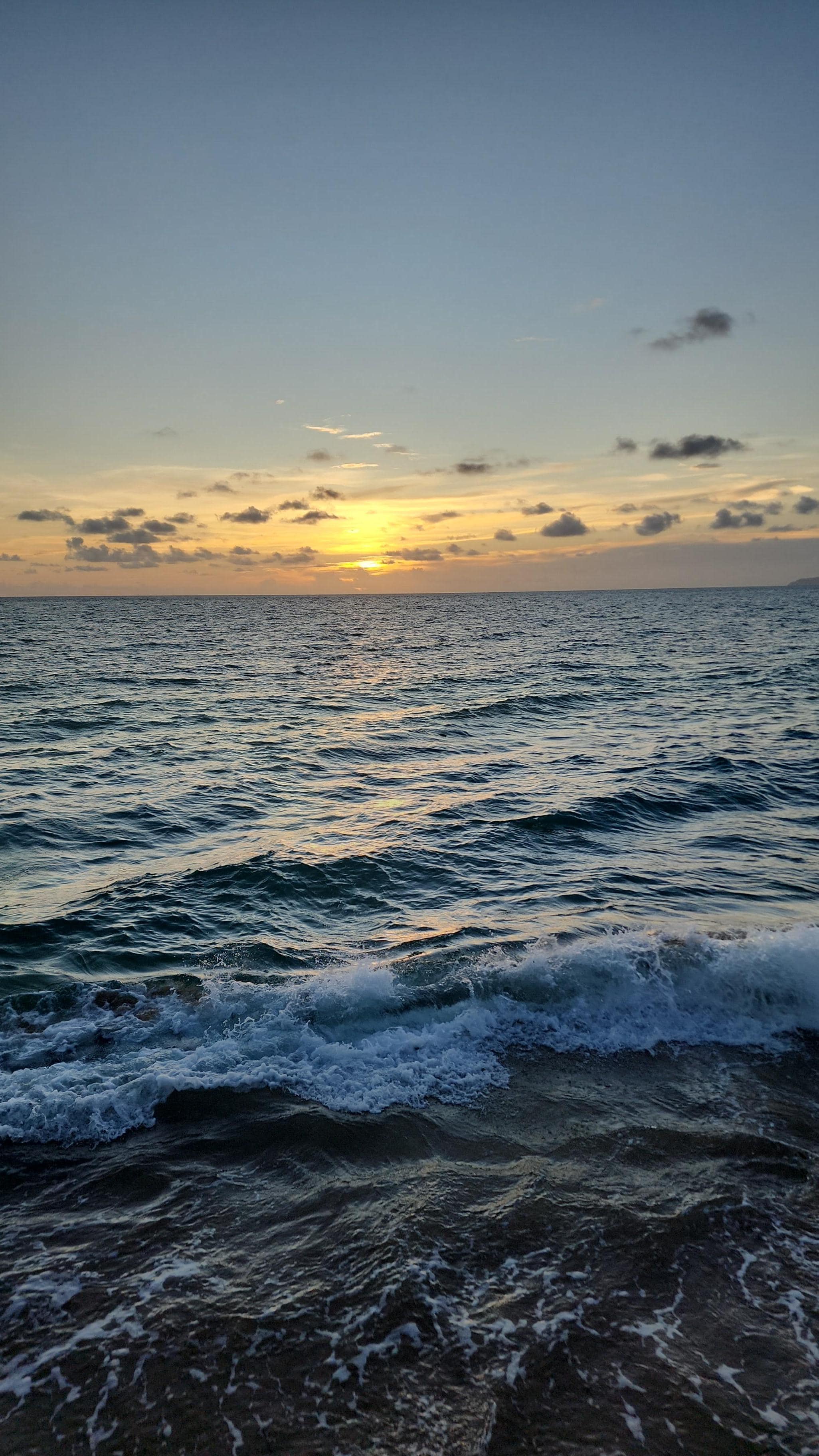 Vista de la caida del Sol. 