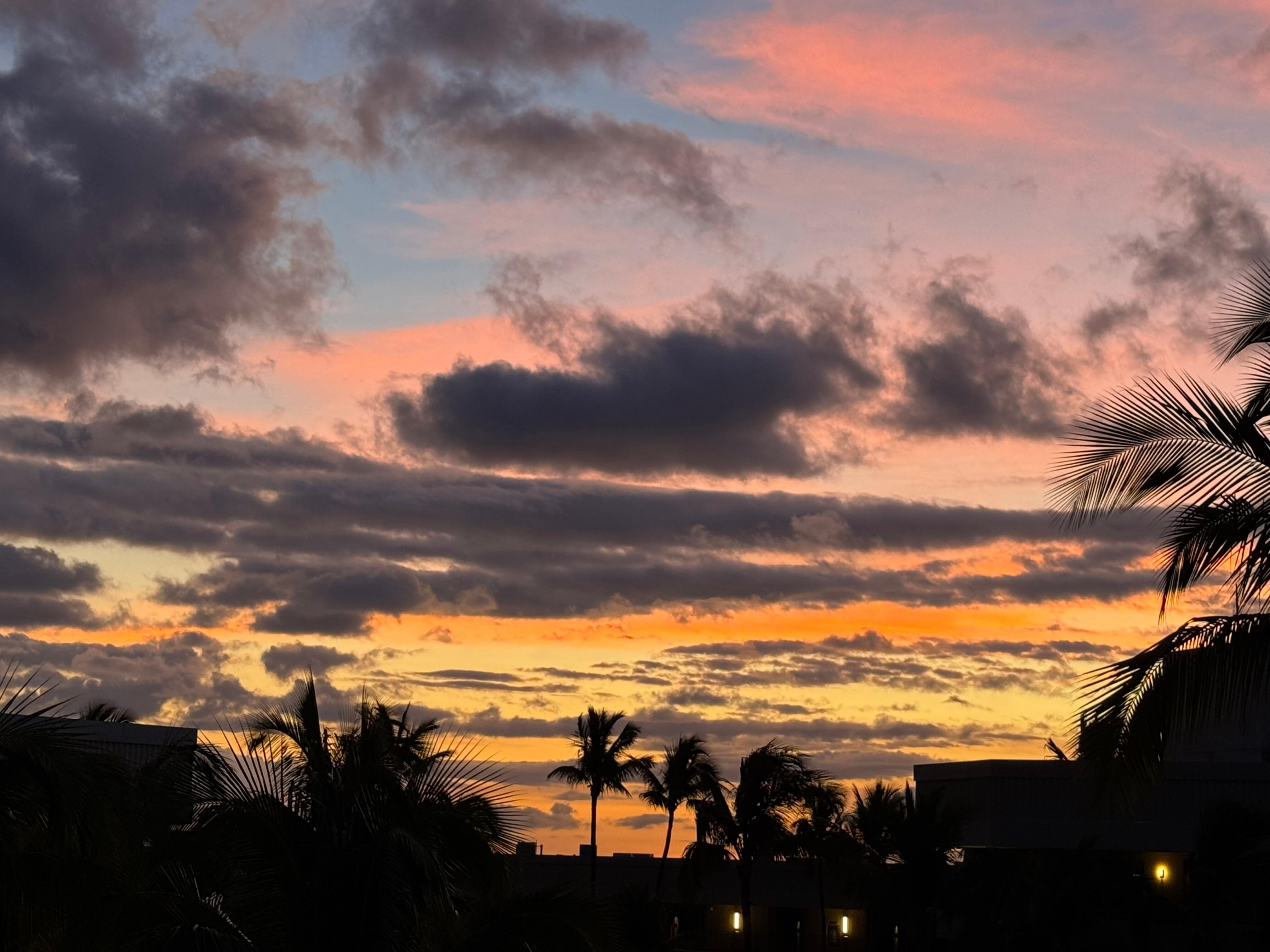 Sunset from Buddah point at Hilton Waikōloa Village.