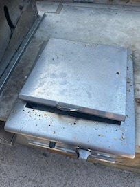 Grill area was so dirty and full of trash.