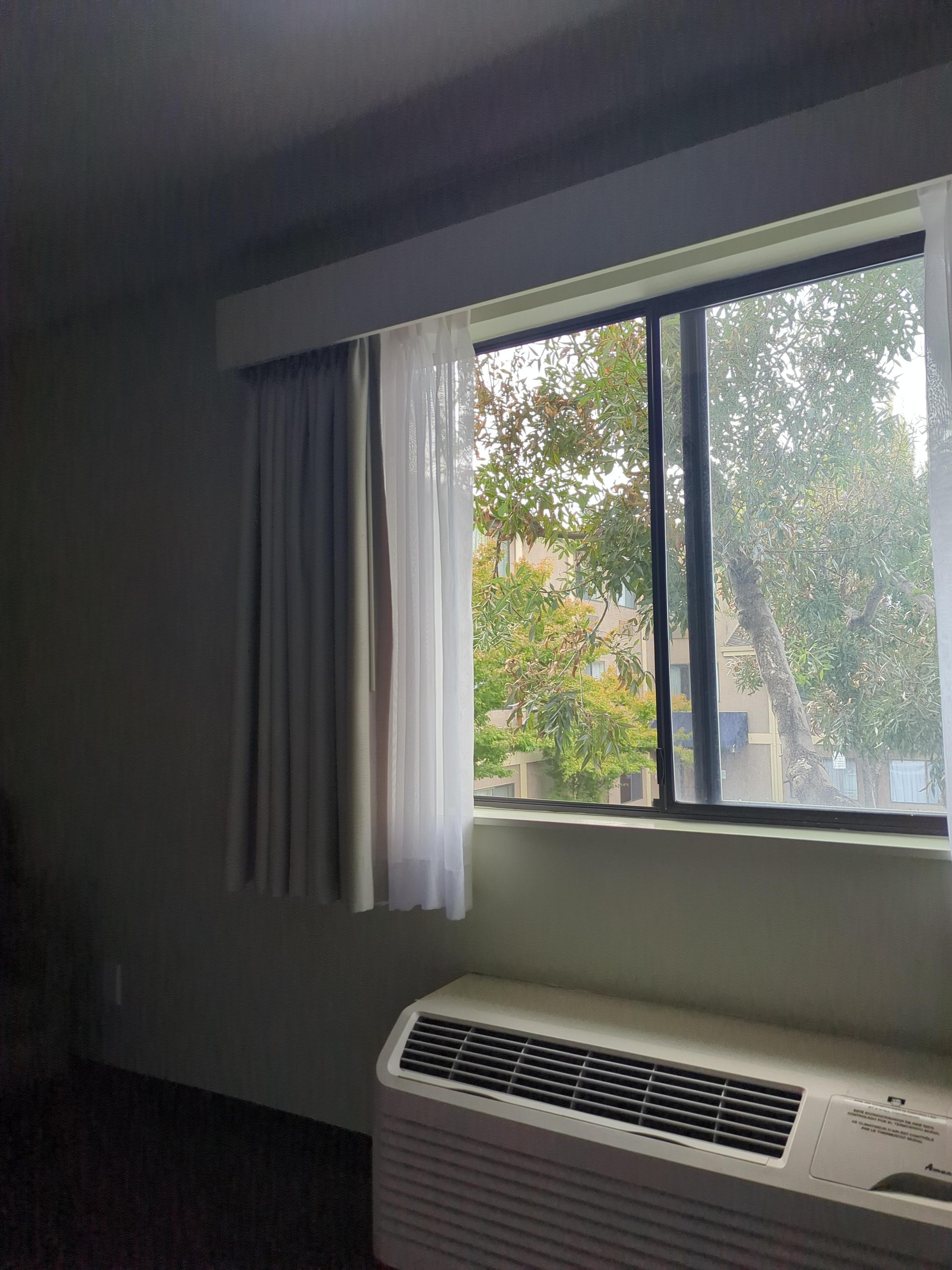You can actually open the window to get fresh air.