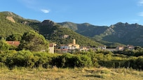 vue de la terrasse de la maison