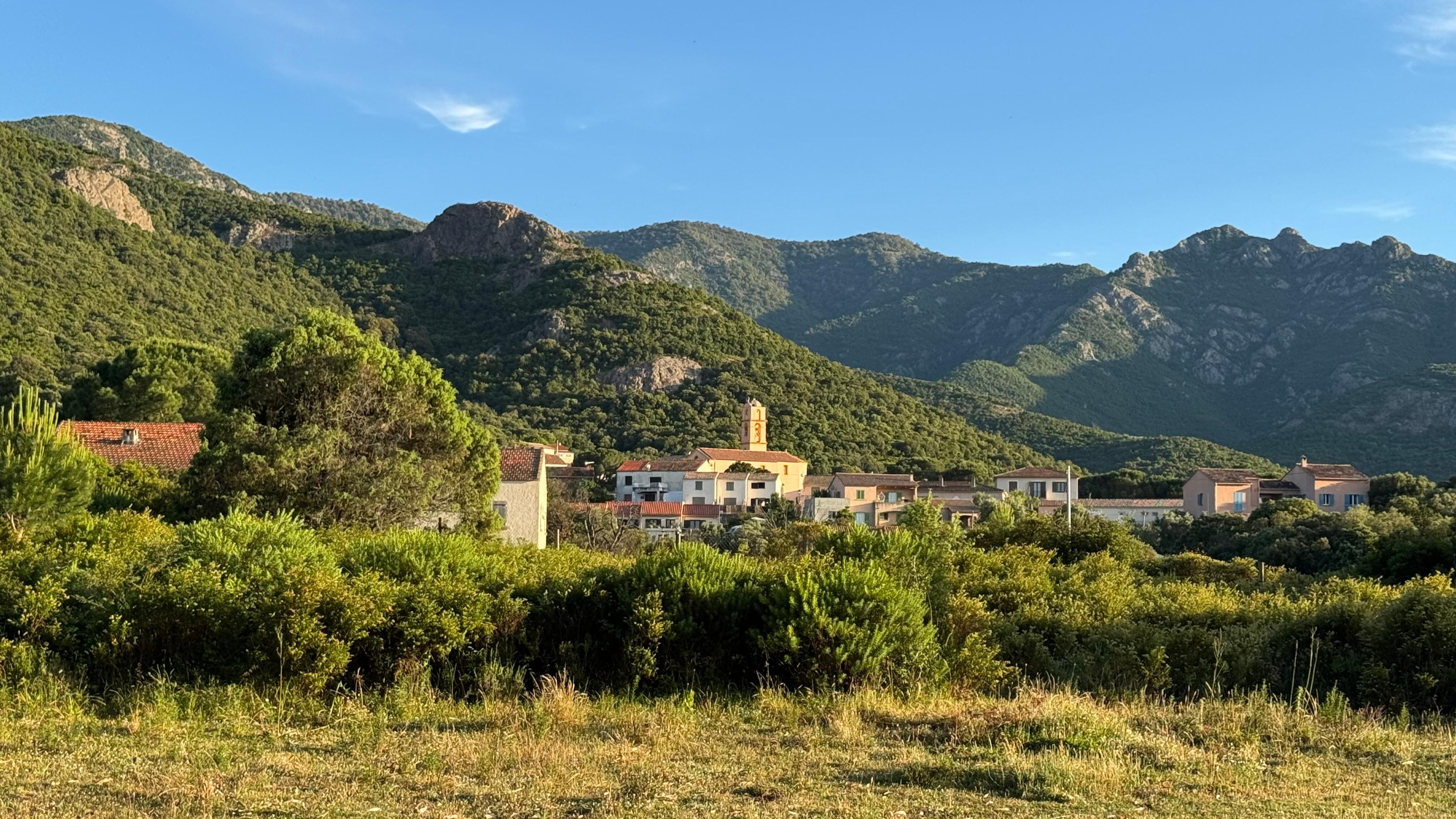 vue de la terrasse de la maison