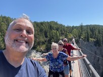 Granny loved the highest suspension bridge in Canada and now wants to jump out of a plane.