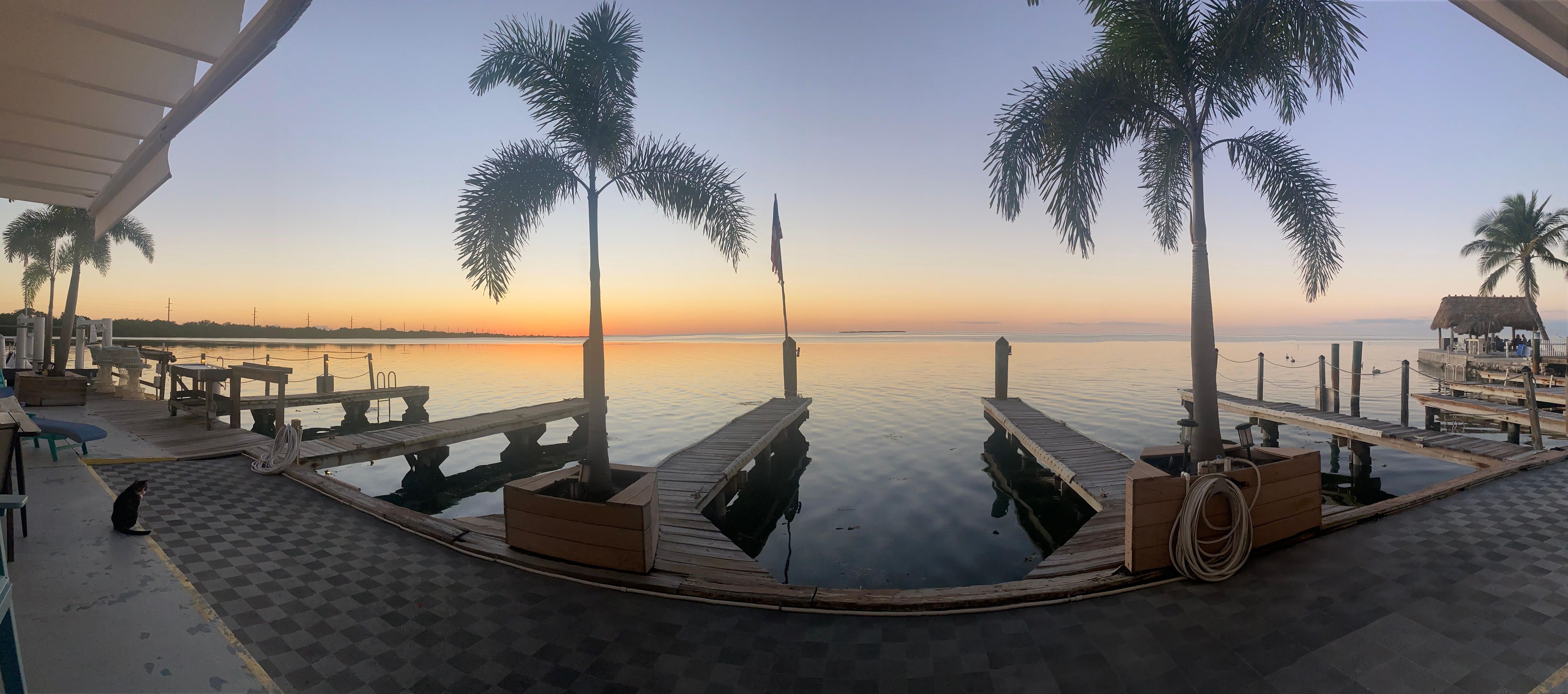 Panoramic picture in evening. 