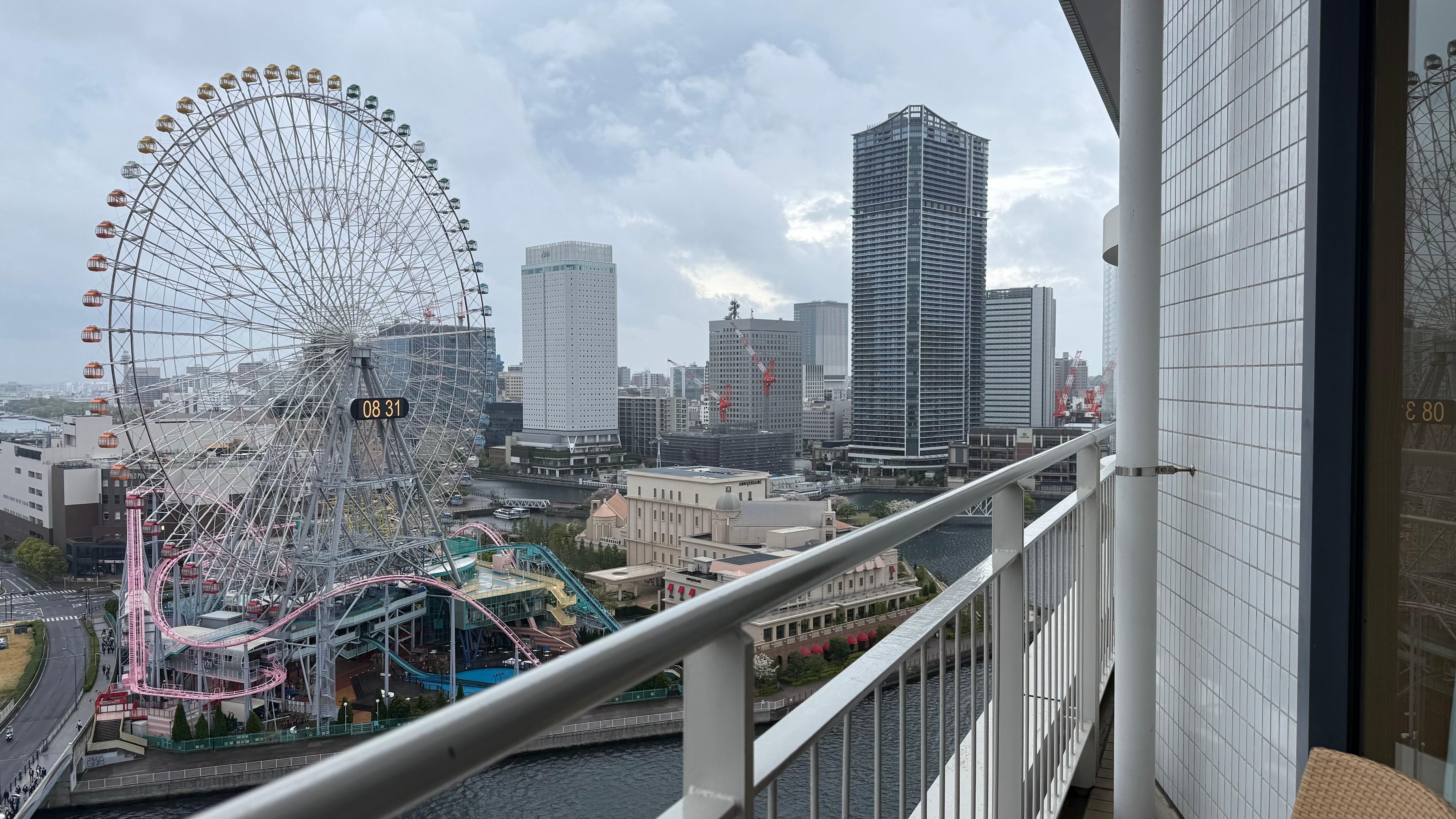 Our balcony view. At night it was wonderful 