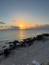 Sunrise view from our bedroom.