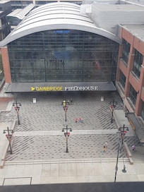 A walk across the street to game!