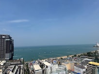 Rooftop pool with a view