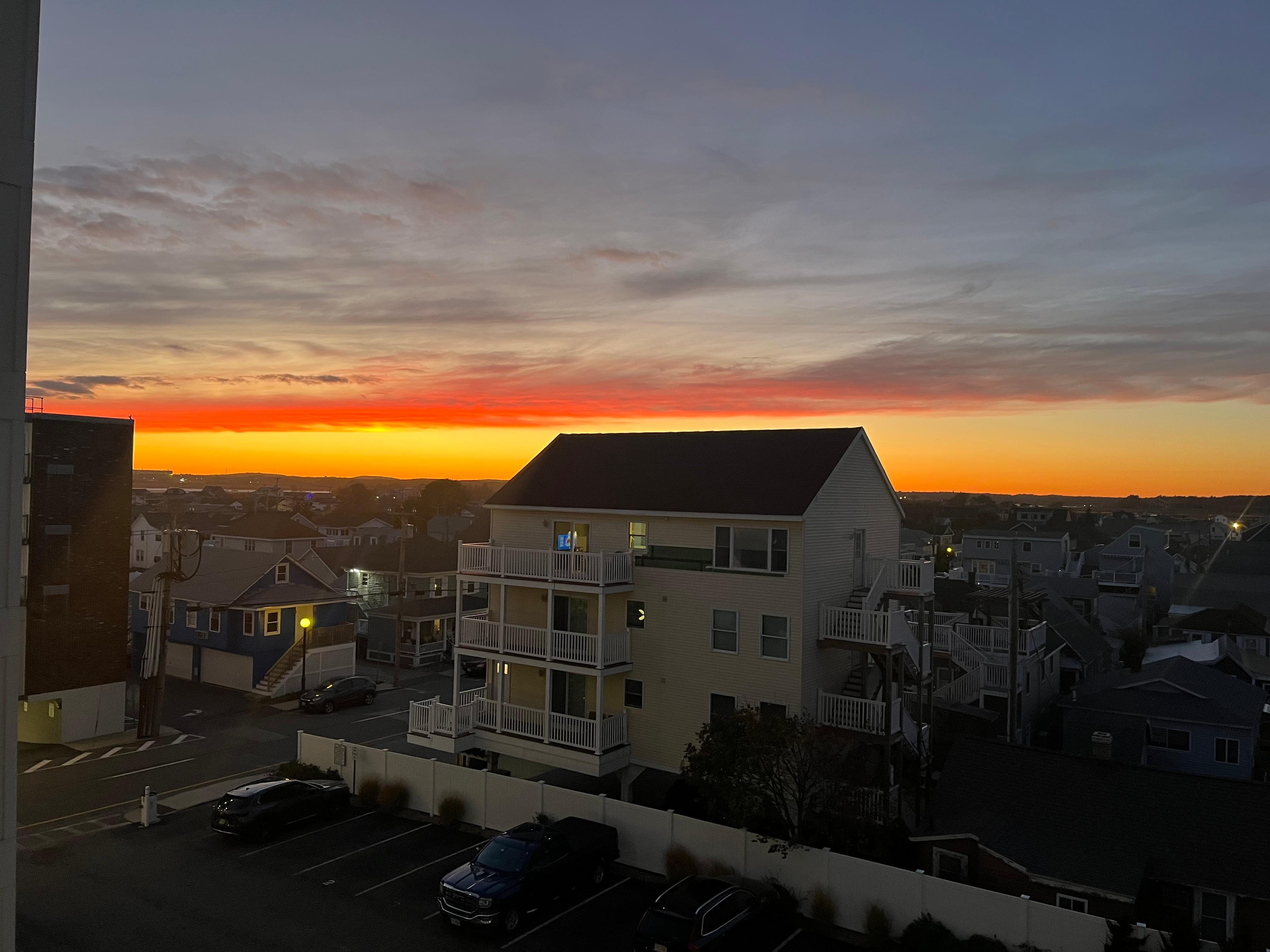 Sunset from the back deck 