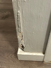Wall in kitchen.
