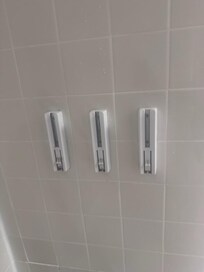 Something broken in the shower.