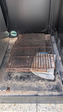 Inside bbq cupboard