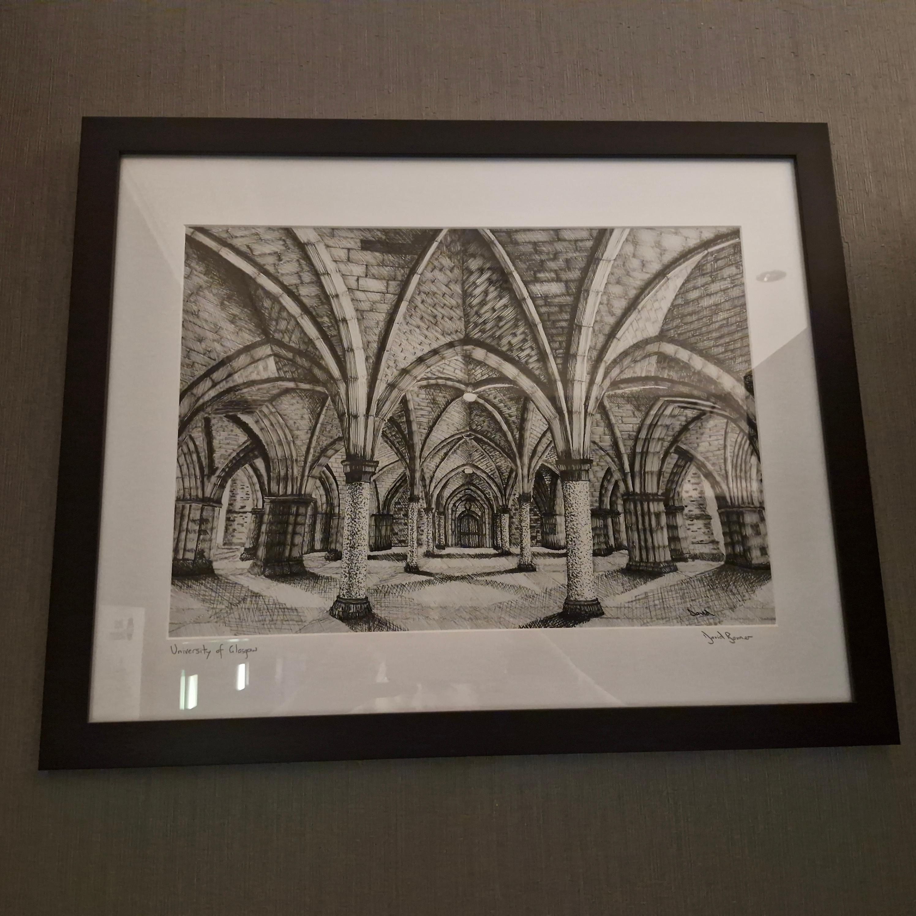 Lovely picture of Glasgow University, which was the purpose of our trip