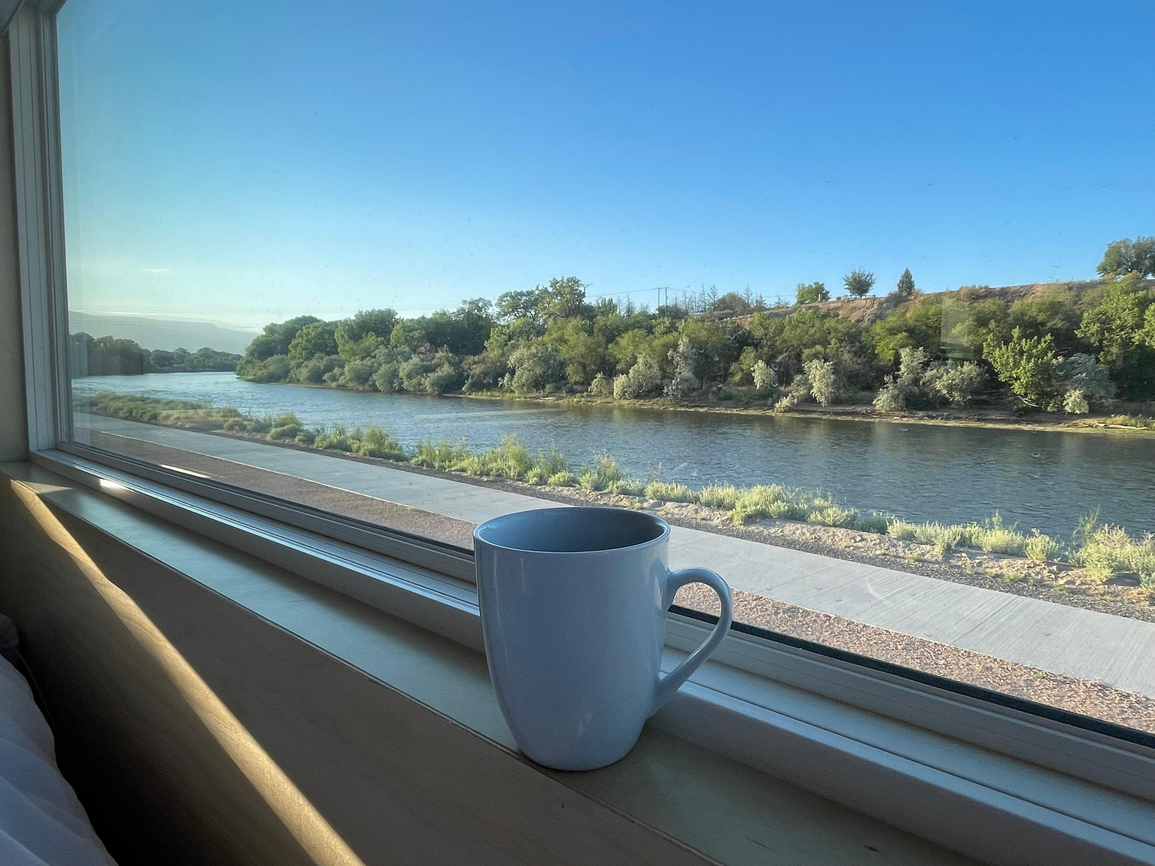 Peaceful morning watching the river go by…