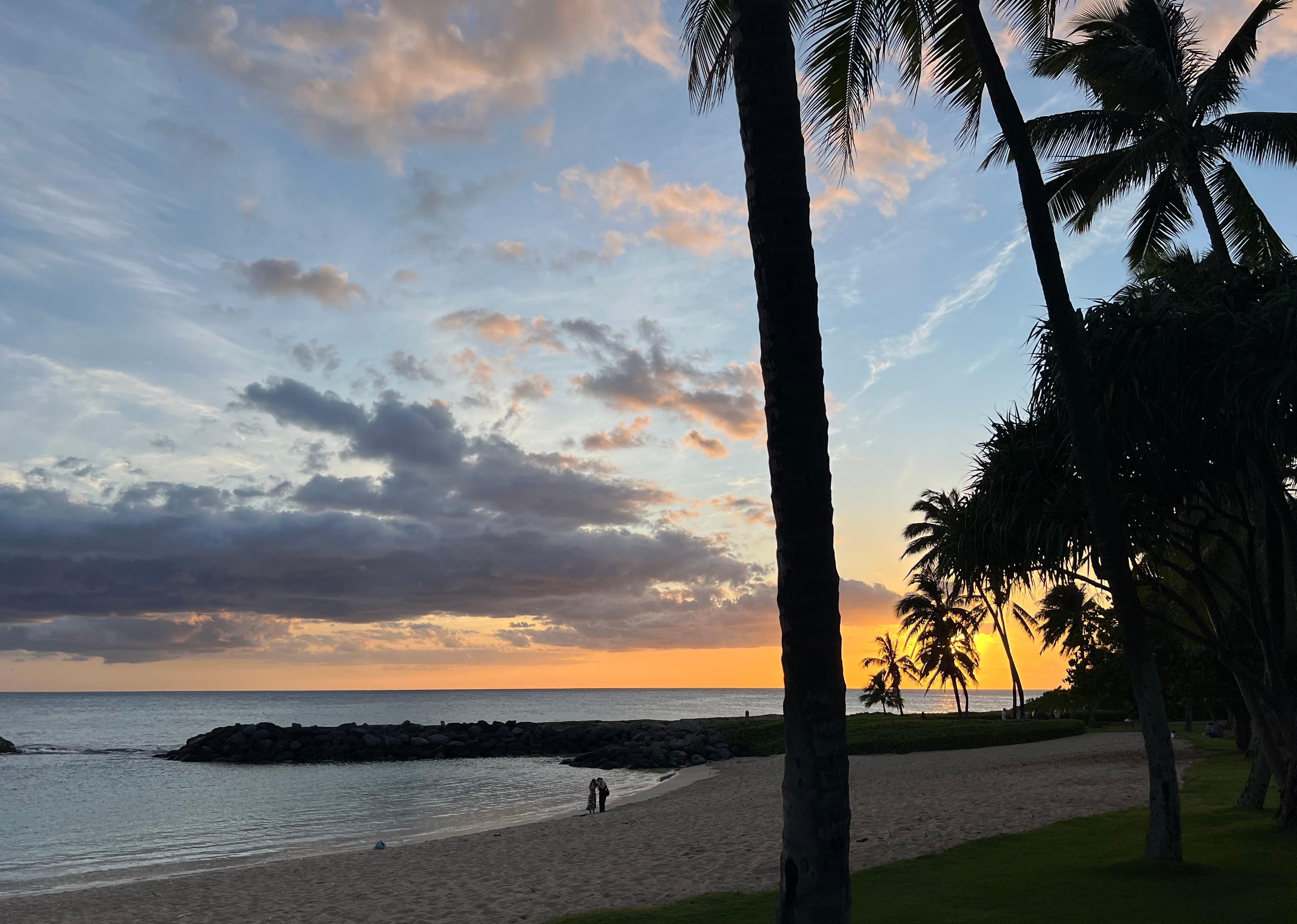 Sunset view from our Lanai