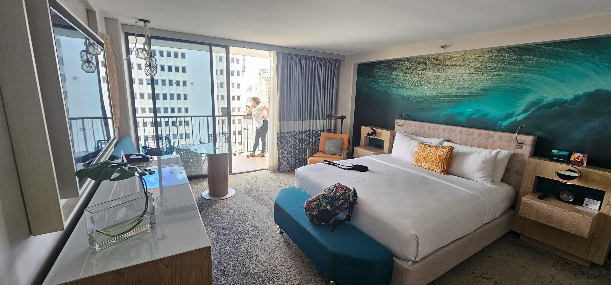 Our beautiful room. Each has a balcony.