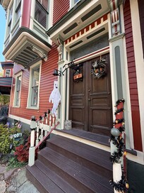 We loved the Halloween decorations!