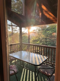 Sunrise from the main level porch!