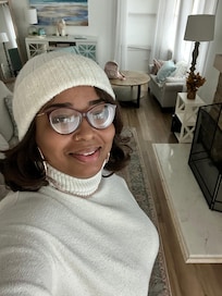 Selfie before checking out