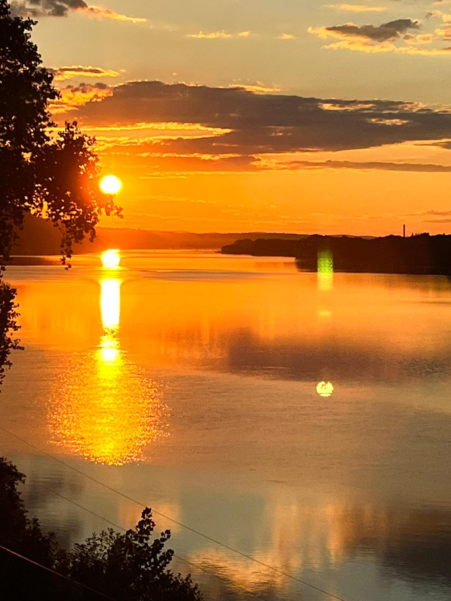 Sunset from upper porch