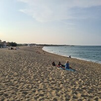 Plage du Racou en fin d'après-midi