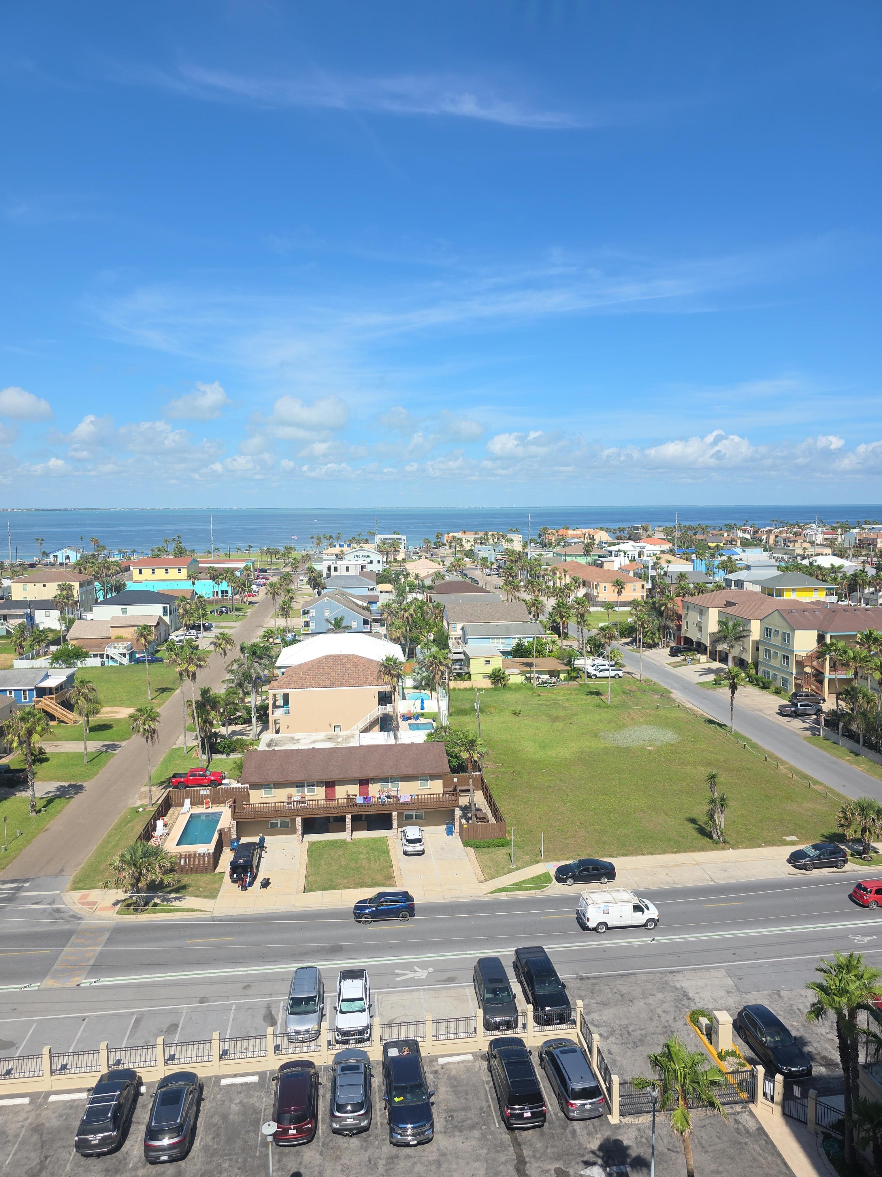 View of bay and parking