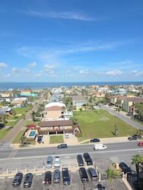 View of bay and parking