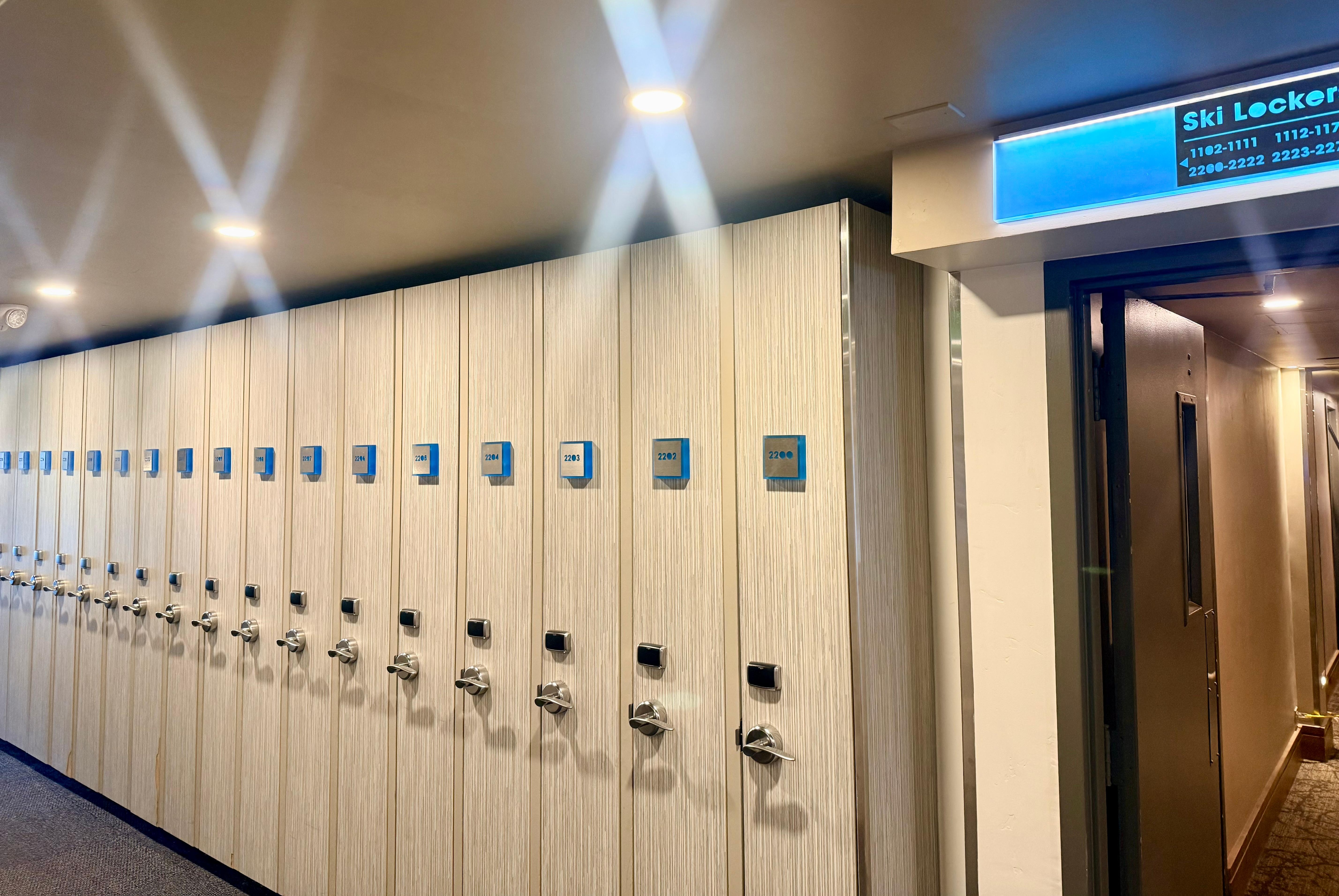 Ski lockers