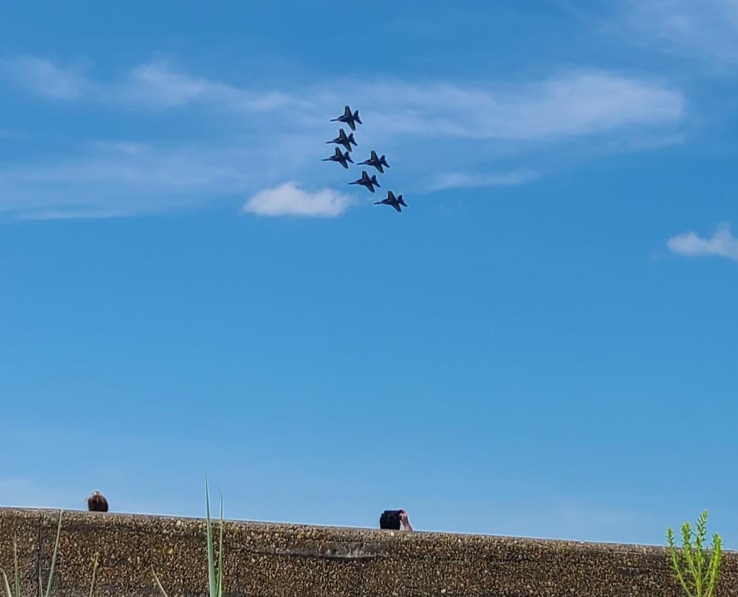 Blue angel practice from Fort Pickens!