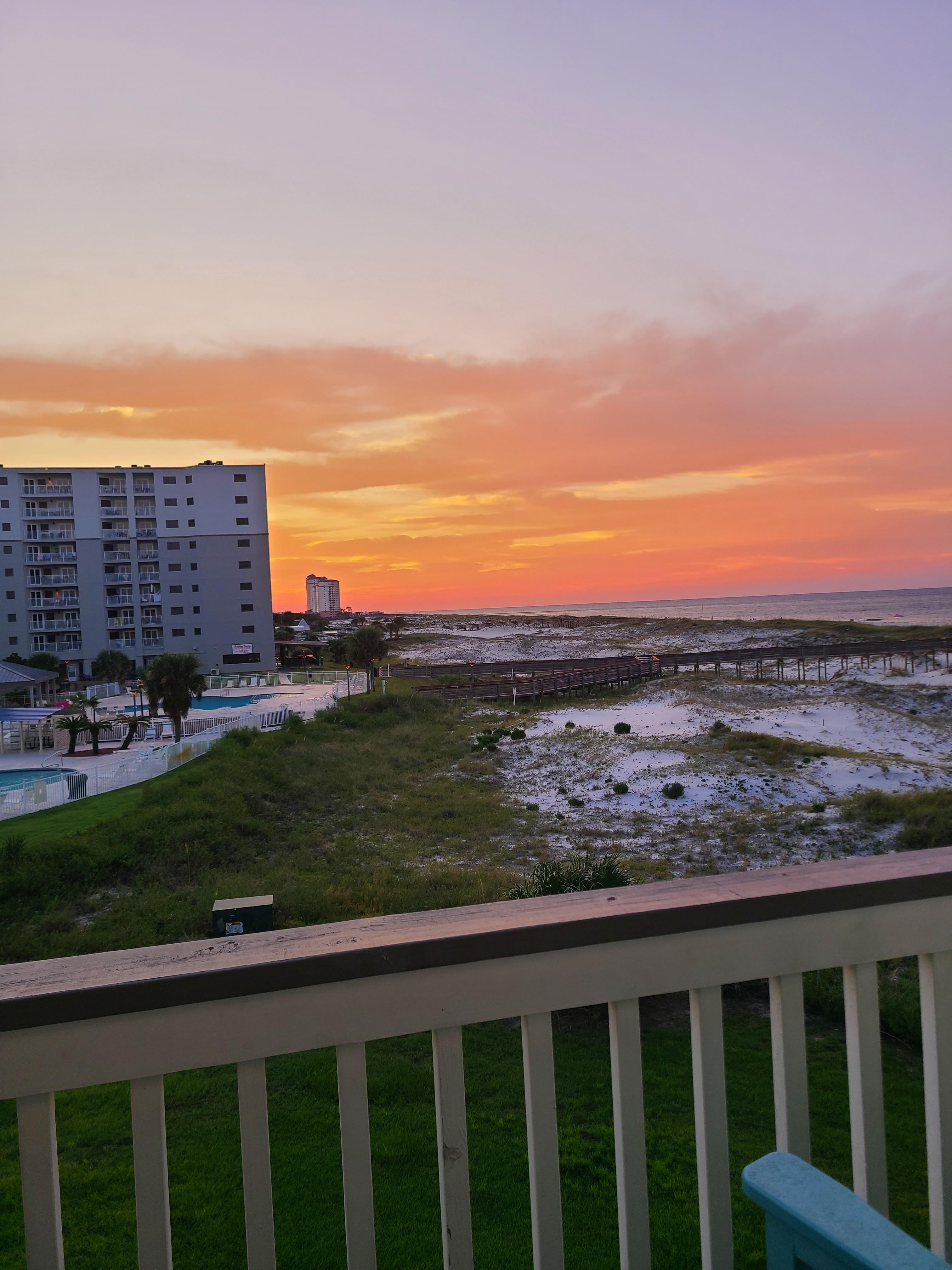 Sunrise view from room