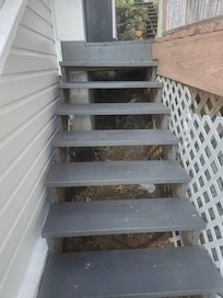 The steps were dangerous and hazardous