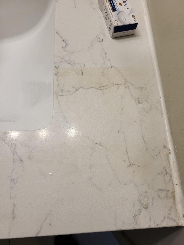Stains on vanity