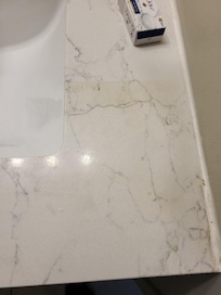 Stains on vanity