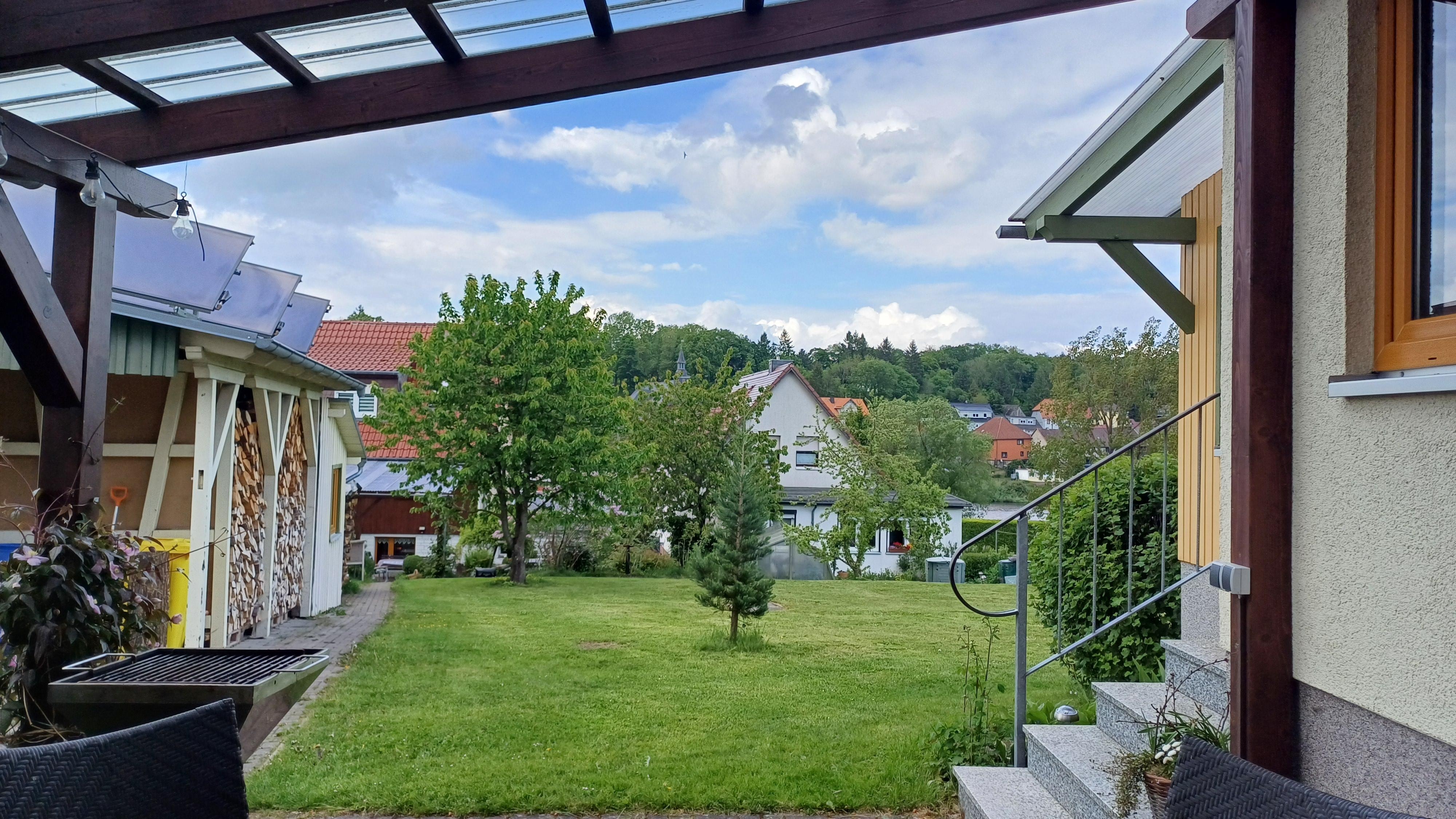 Blick von der Terrasse.