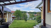 Blick von der Terrasse.