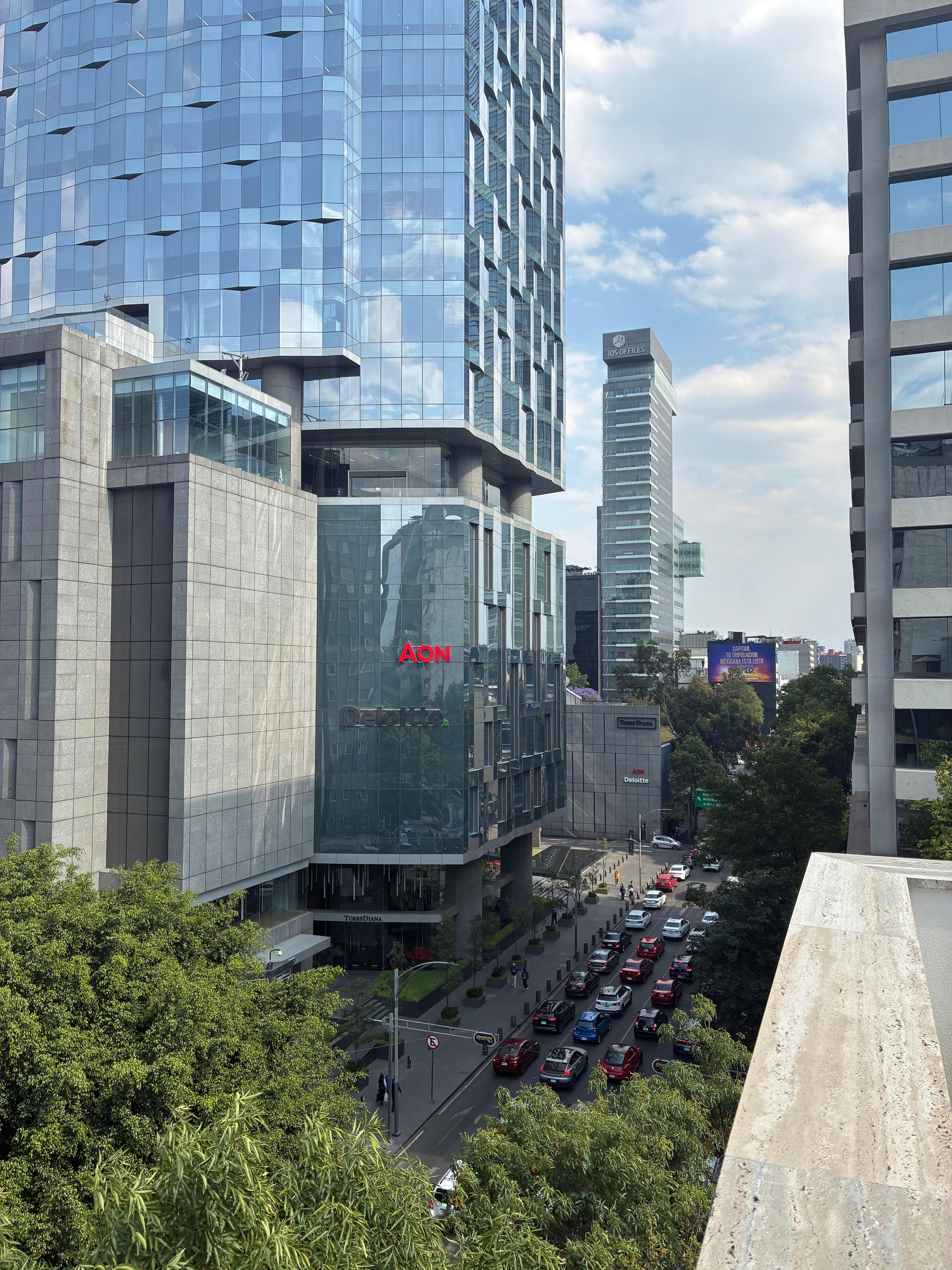 View from hotel gym. 