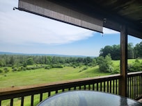 The view is perfect for wildlife in the morning and in the evening.