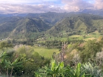 Both are views from our hotel room window